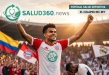 ¿Por qué el Real Madrid se “congeló” ante el Bayern? La explicación que nadie te contó sobre Luis Díaz y el estrés Análisis de neurociencia deportiva: Luis Díaz celebra la victoria por resiliencia cognitiva frente al colapso por estrés agudo del Real Madrid en la Champions League.