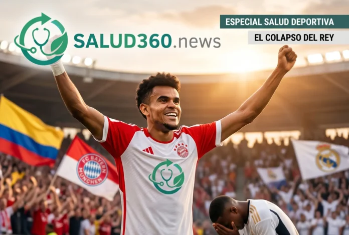 Análisis de neurociencia deportiva: Luis Díaz celebra la victoria por resiliencia cognitiva frente al colapso por estrés agudo del Real Madrid en la Champions League.