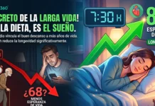 Esperanza de vida y sueño: ¿Cuánto tiempo necesitas dormir? Gráfico sobre la relación entre horas de sueño y esperanza de vida.