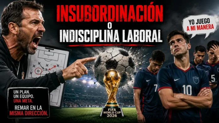 Análisis conductual sobre la insubordinación laboral y la desobediencia táctica en el deporte de alto rendimiento para el Mundial 2026.