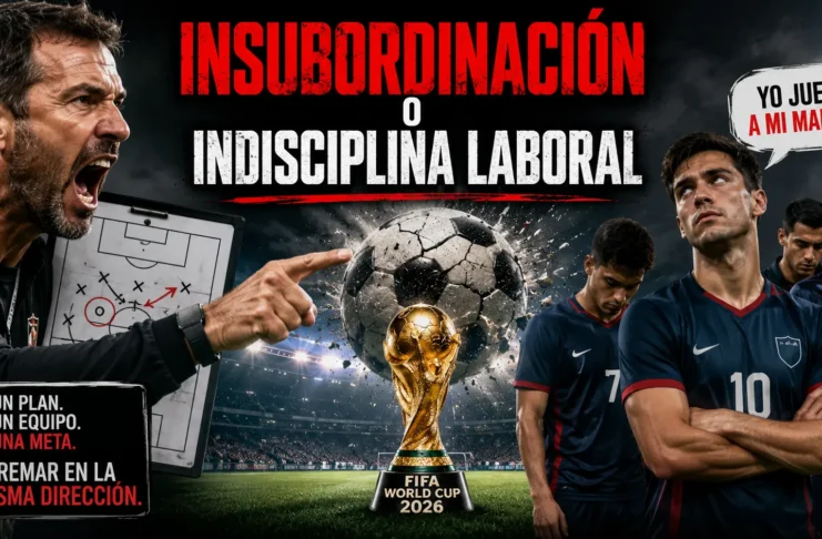 Análisis conductual sobre la insubordinación laboral y la desobediencia táctica en el deporte de alto rendimiento para el Mundial 2026.